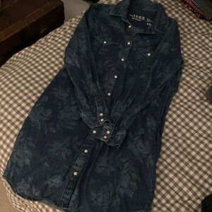 GAP Blue Denim Dress